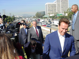 Governor Arnold Schwarzenegger launches ihub innovation initiative.