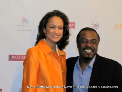 Anne-Marie Johnson on the red carpet 